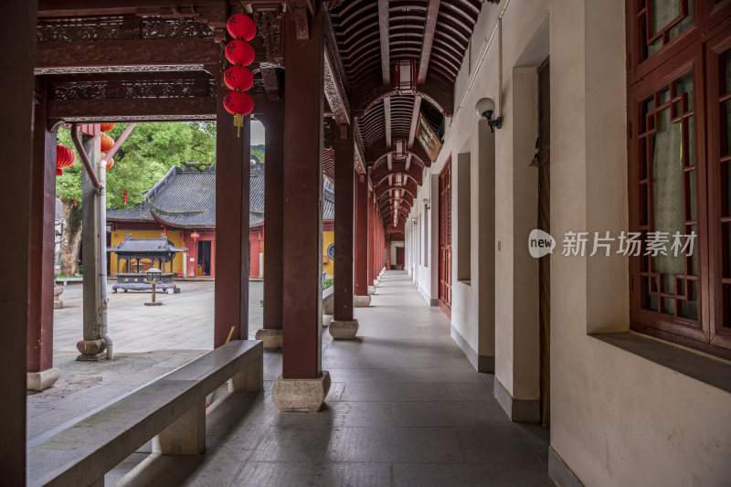 杭州西湖三天竺法镜寺古建筑风景