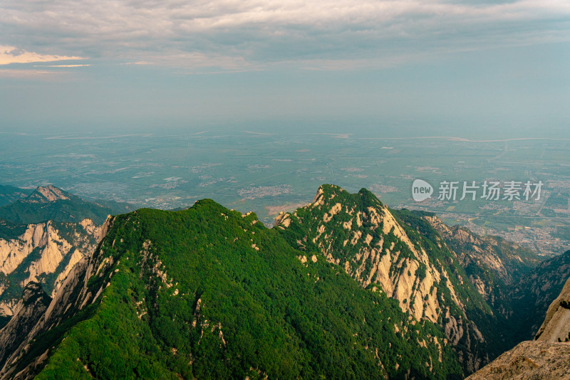 西岳华山日出日落朝霞晚霞云海美景