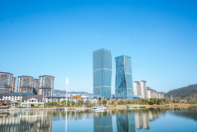 浙江丽水龙泉市区风景