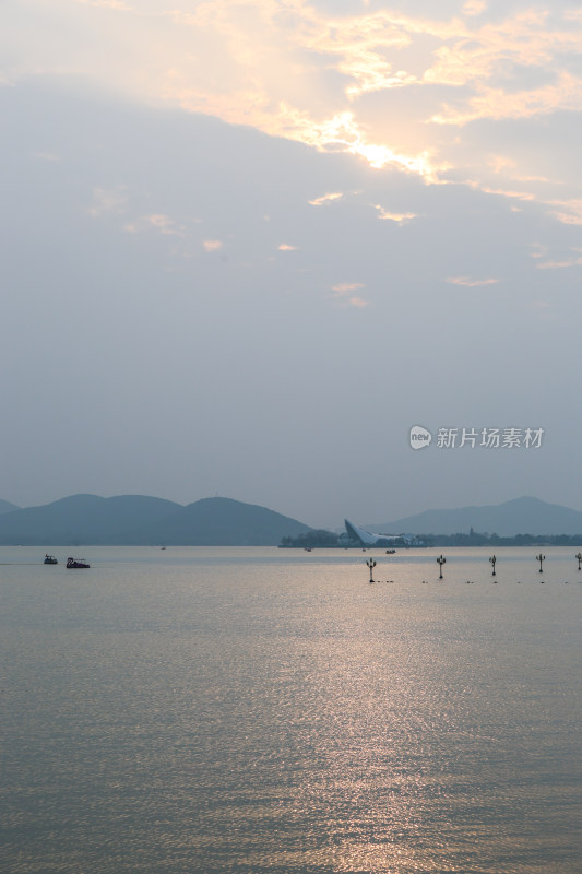 徐州云龙湖落日晚霞美景