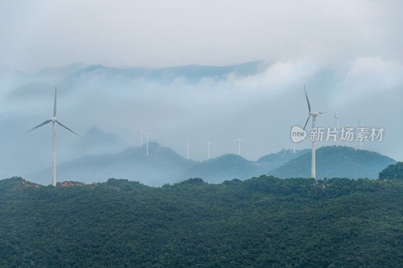 江门隆文老村风车山山顶风景