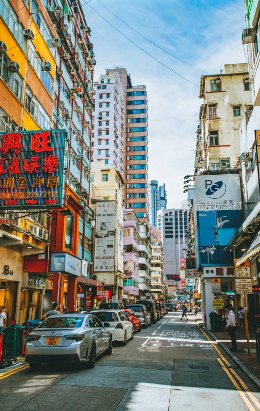 香港九龙城区城市风光