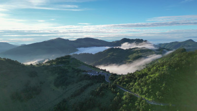 航拍湖北神农顶景区