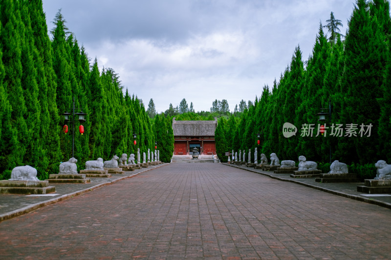 宝鸡大唐秦王陵的神道