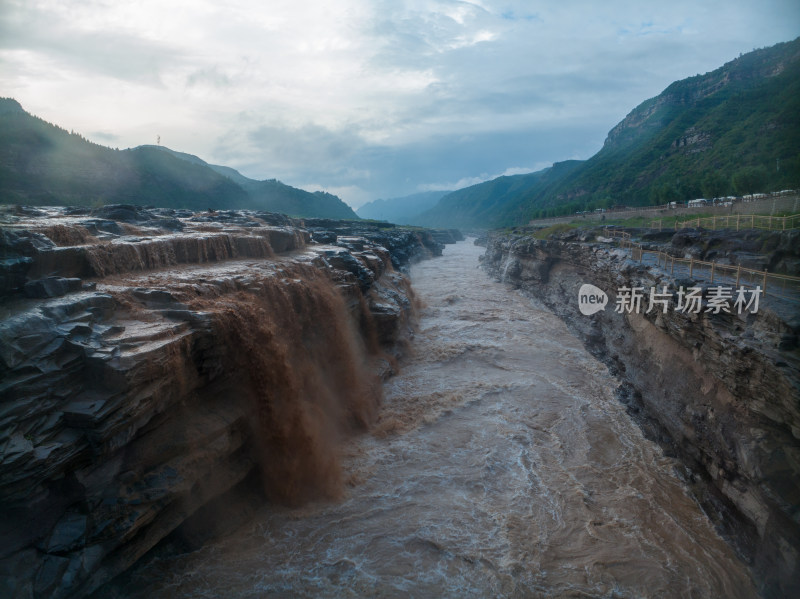 黄河黄河壶口瀑布江河山河河流奔腾