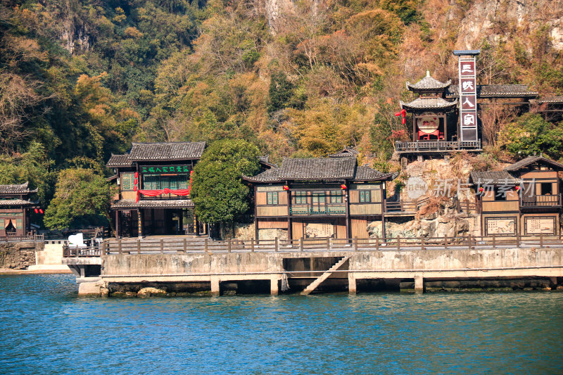 湖北宜昌三峡人家景区长江西陵峡灯影峡江域