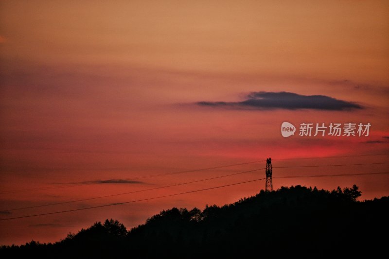 夕阳下的风景