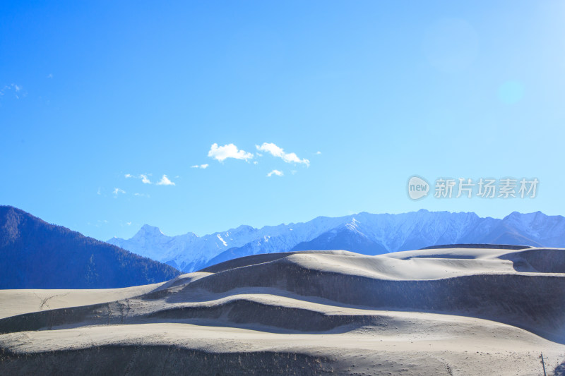 西藏林芝尼洋河佛掌沙丘雅尼国家湿地公园