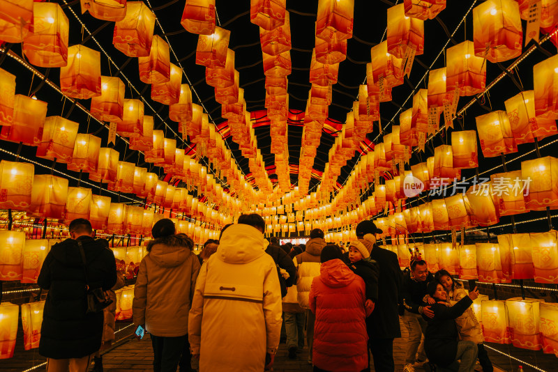 山西省大同市 大同古城 春节庆祝活动