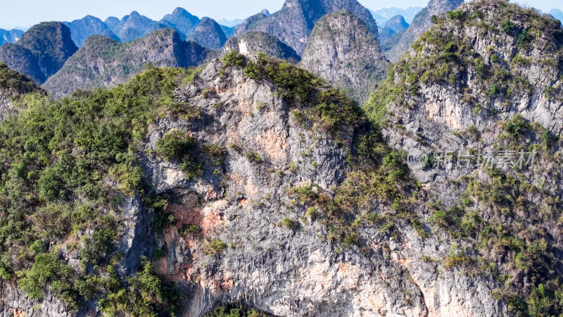 阳朔月亮山景区航拍图