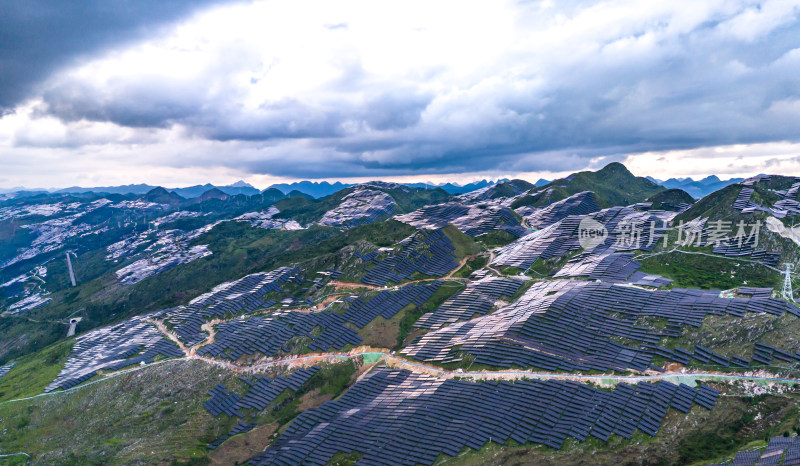 太阳能山地光伏喀斯特地貌