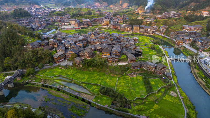 广西柳州市程阳八寨春天风光