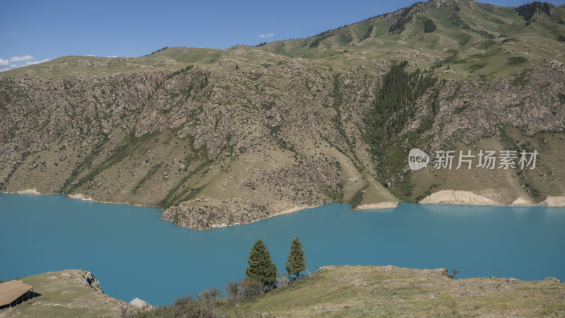 新疆伊犁昭苏玉湖风景