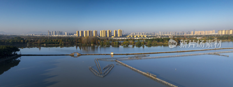 浙江绍兴犭央犭茶湖昂桑湖江南水乡古道