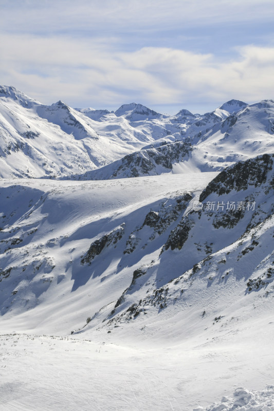 雪山自然风光全景