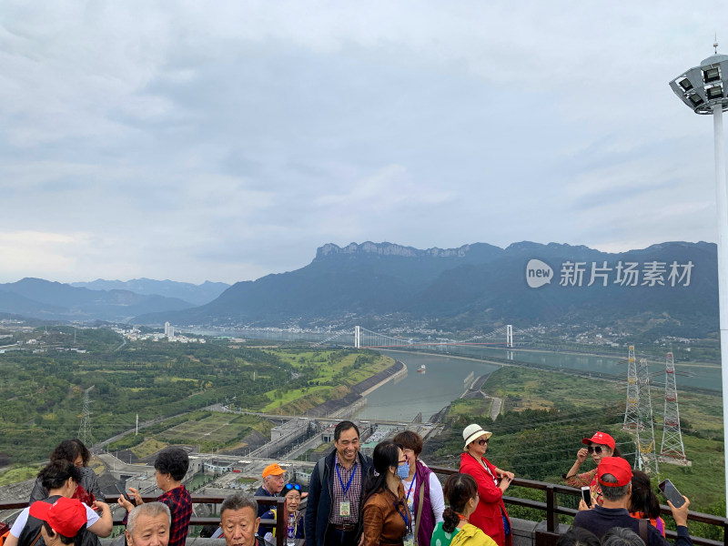 湖北宜昌三峡大坝风景区旅游风光