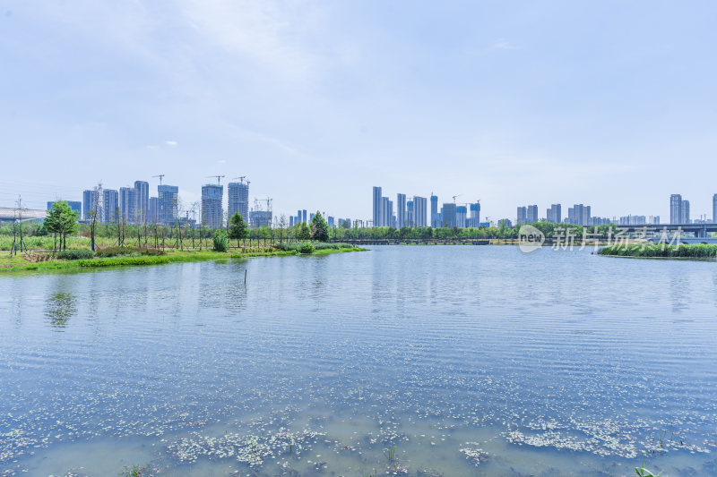 武汉洪山区杨春湖公园风景