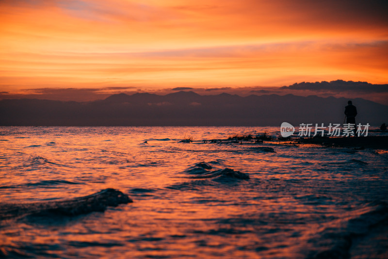 青海省 青海湖景区 夏季日出