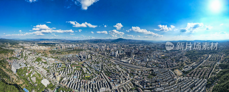 湖南怀化城市建设全景图