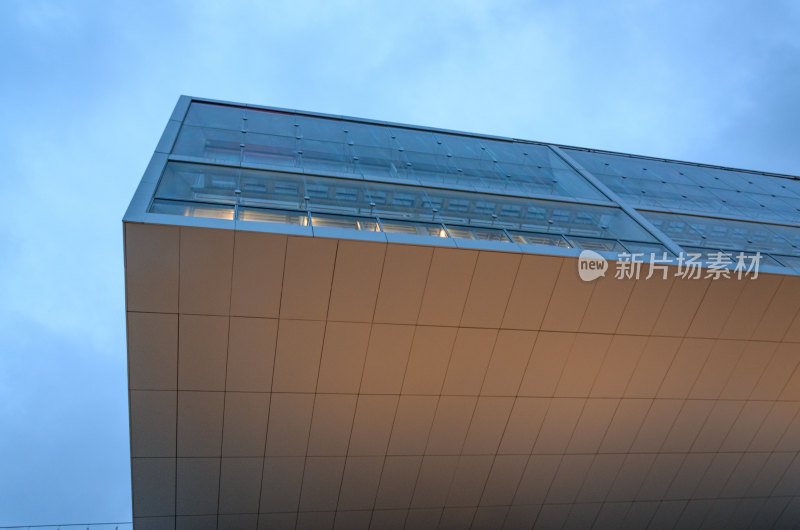 深圳湾公园现代展馆滨海现代建筑观景平台