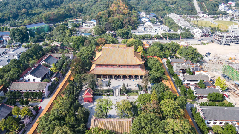 航拍南岳大庙5A景区历史文化建筑