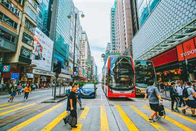 香港九龙城区城市风光