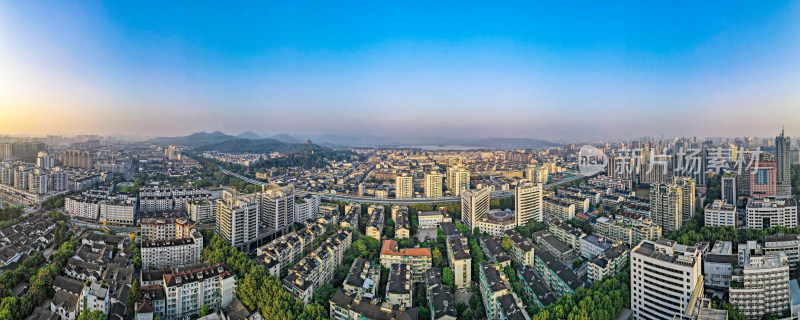 杭州城市风光全景图