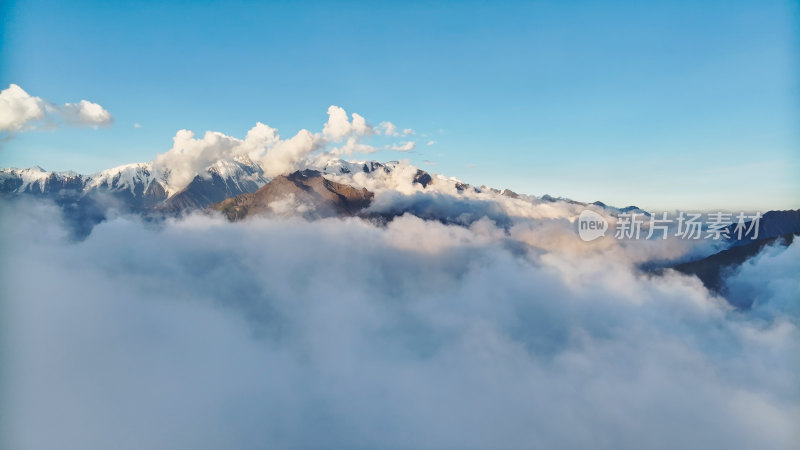 四川贡嘎雪山航拍