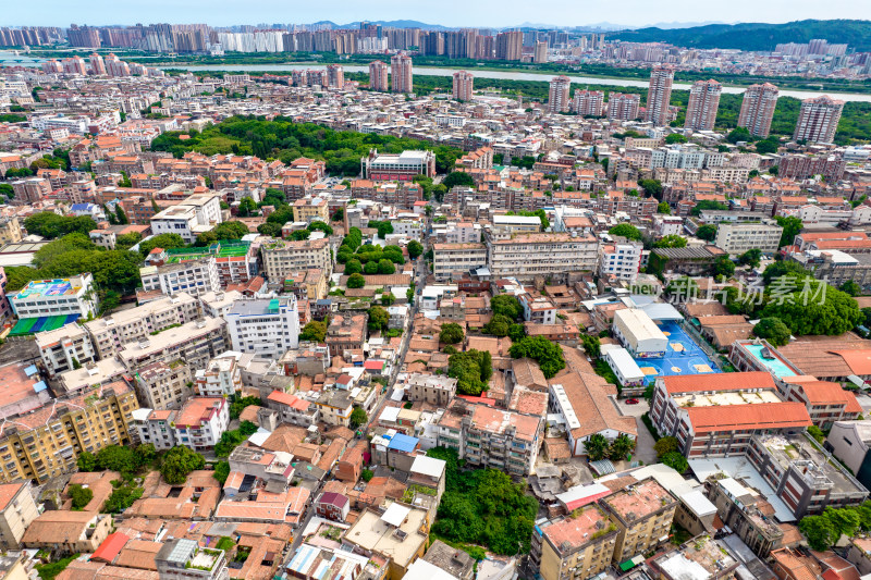 福建泉州泉州古城古西街开元寺航拍摄影图