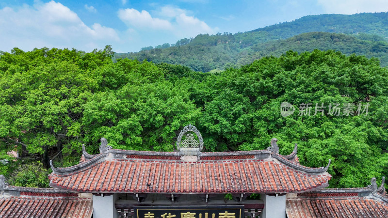 福建莆田南山广化寺释迦文佛塔航拍