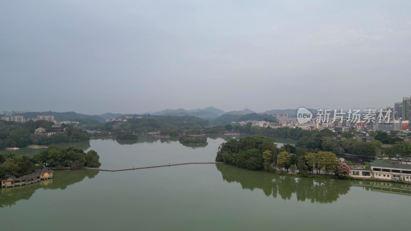 航拍惠州西湖景区