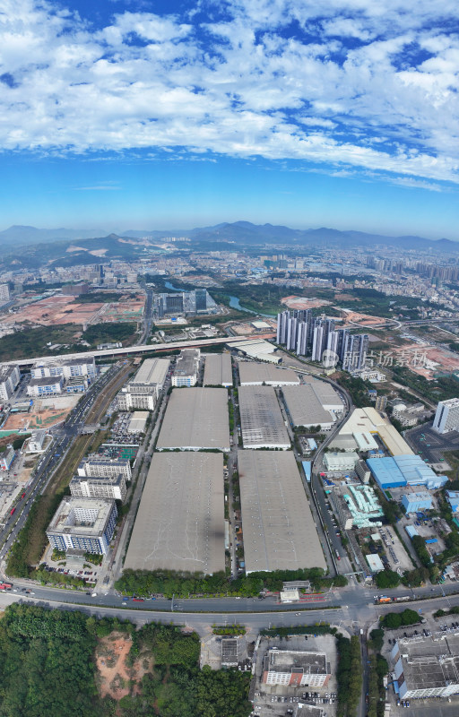 深圳市开沃新能源汽车基地坑梓比亚迪航拍