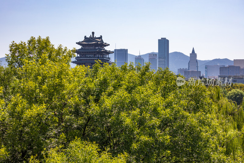 济南大明湖超然楼城市建筑景观