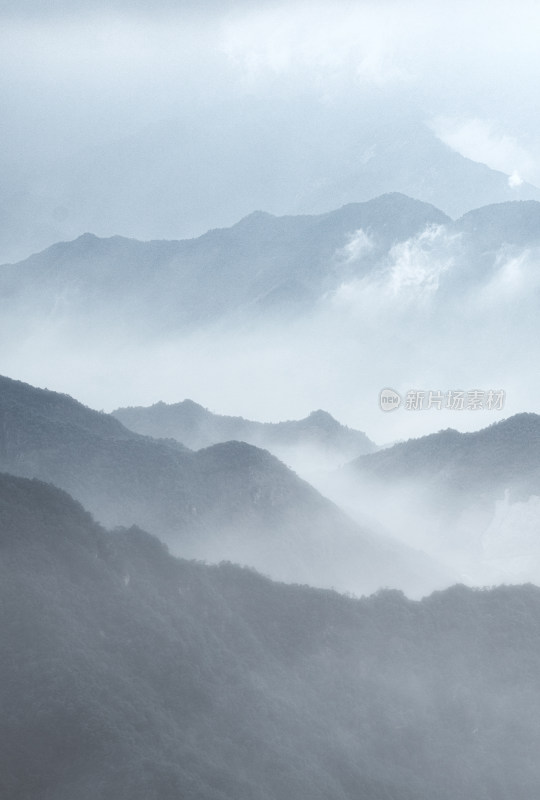 杭州大明山脉云雾景观