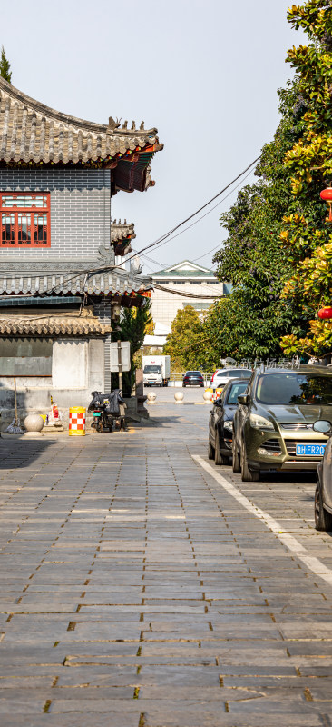 济宁竹竿巷中式风格街道景象景观