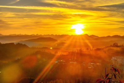 重庆酉阳：夕阳下的村庄