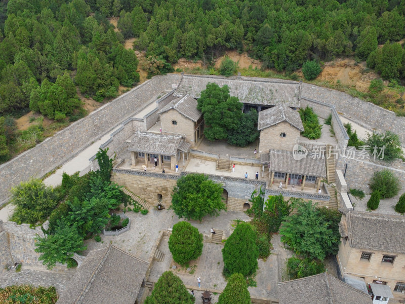 航拍山西省晋城市古建风光