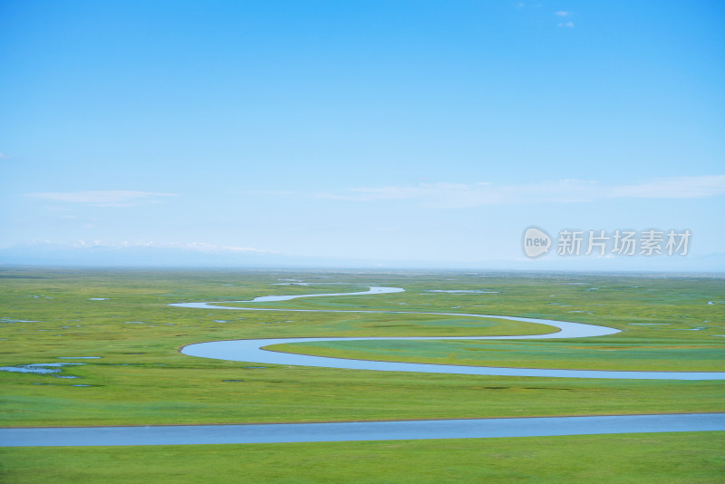 中国新疆伊犁巴音布鲁克草原风景