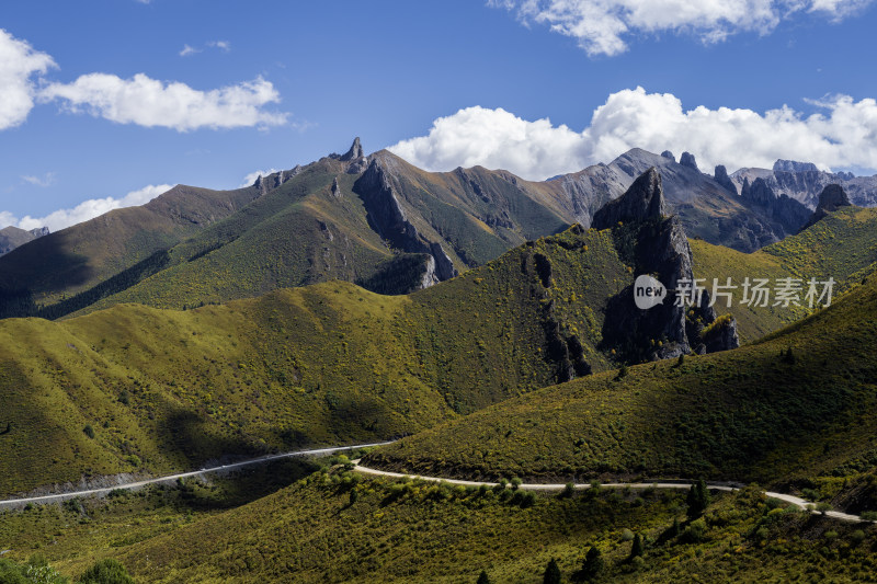 甘南高山公路自然风光