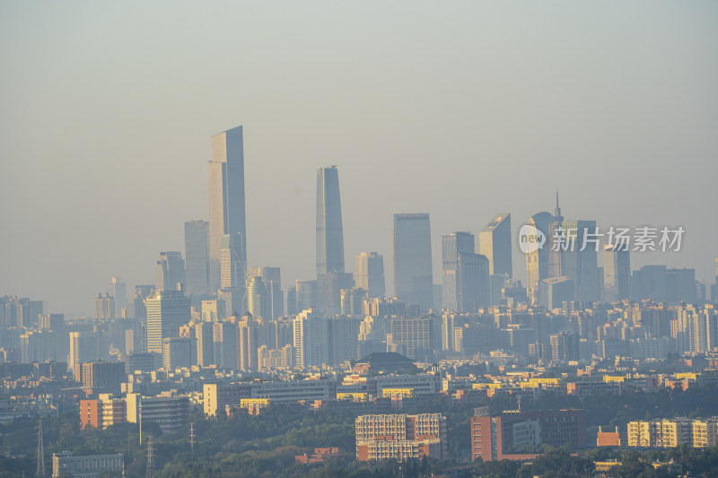 清晨广州城市风光