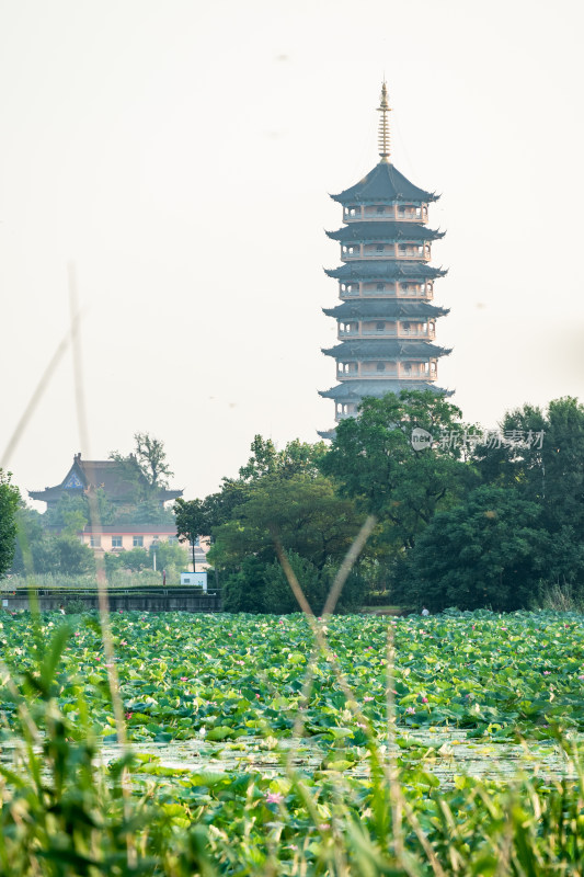 江苏扬州市江都开元寺药师宝塔建筑