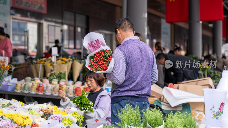 国庆假期云南昆明的斗南花市