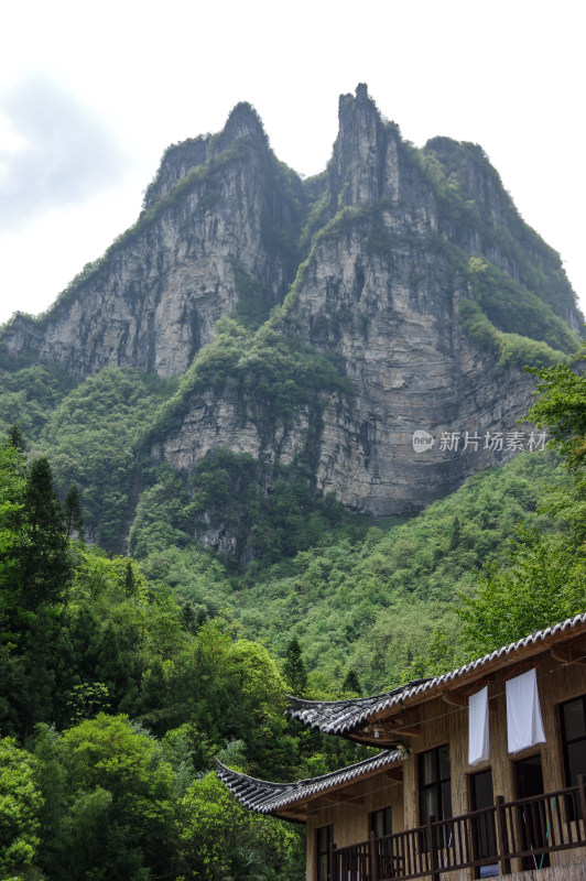 恩施鹿院坪风景区山峰