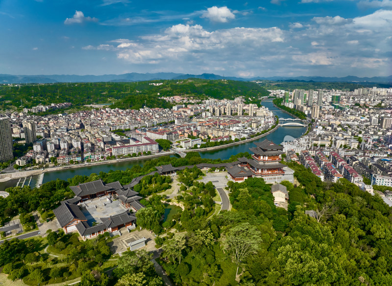 绍兴新昌城市风光