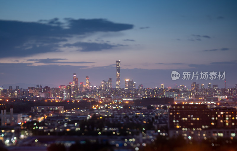 北京国贸CBD夜景