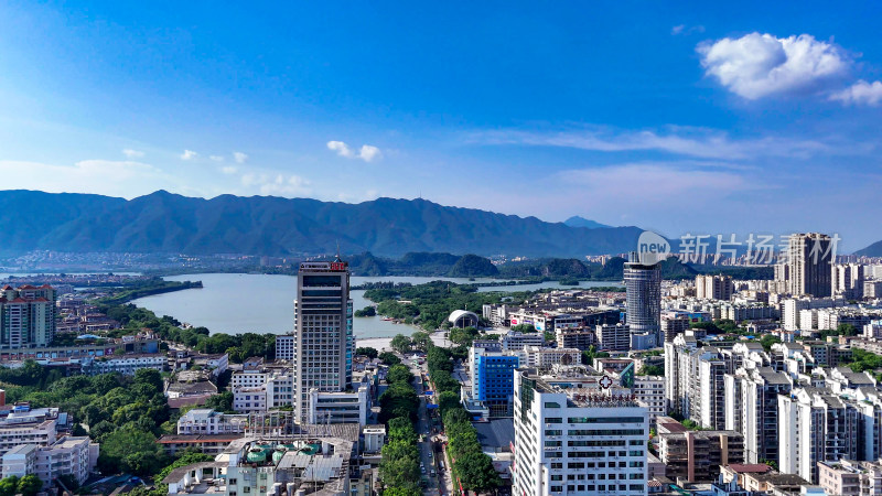 广东肇庆城市建设航拍