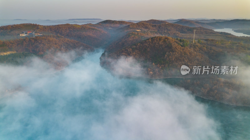 航拍山川云海自然风景