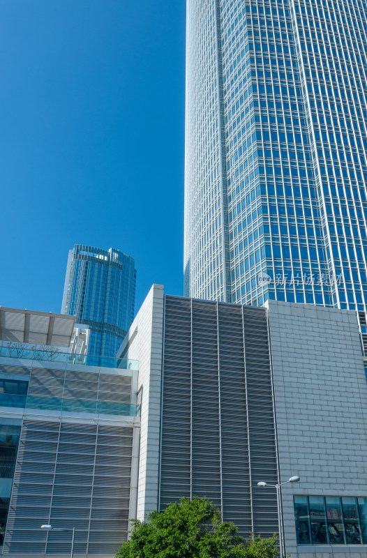 香港中环CBD 城市中心摩天大楼建筑景观