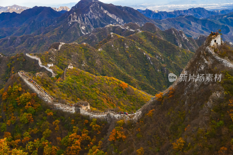 万里长城秋天自然风景