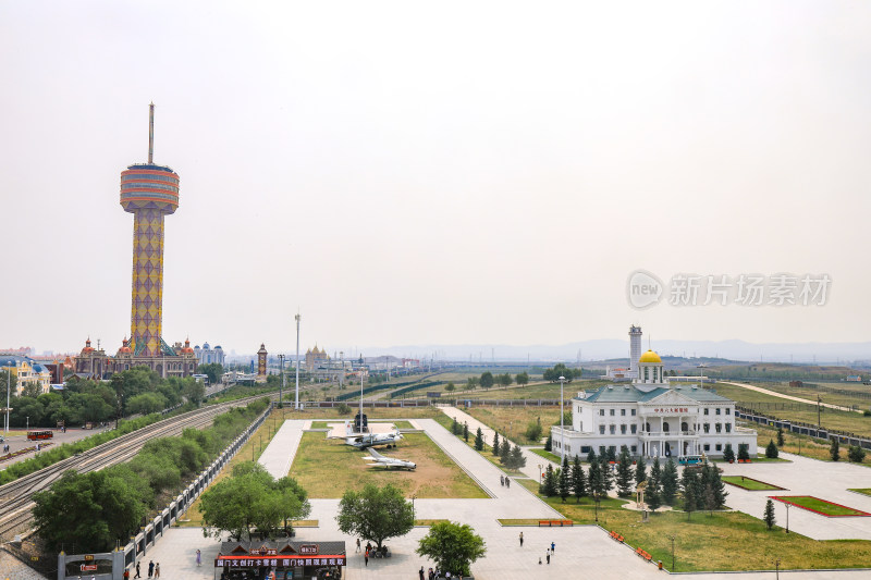 满洲里国门景区